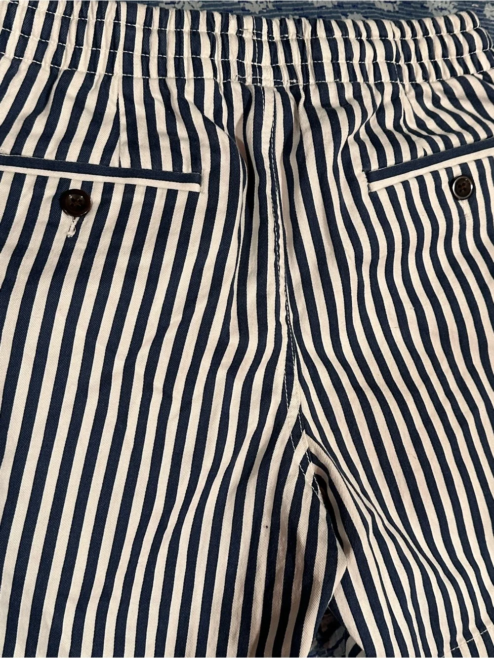 J. Crew Navy and White nautical Stripe shorts NEW w/o tags